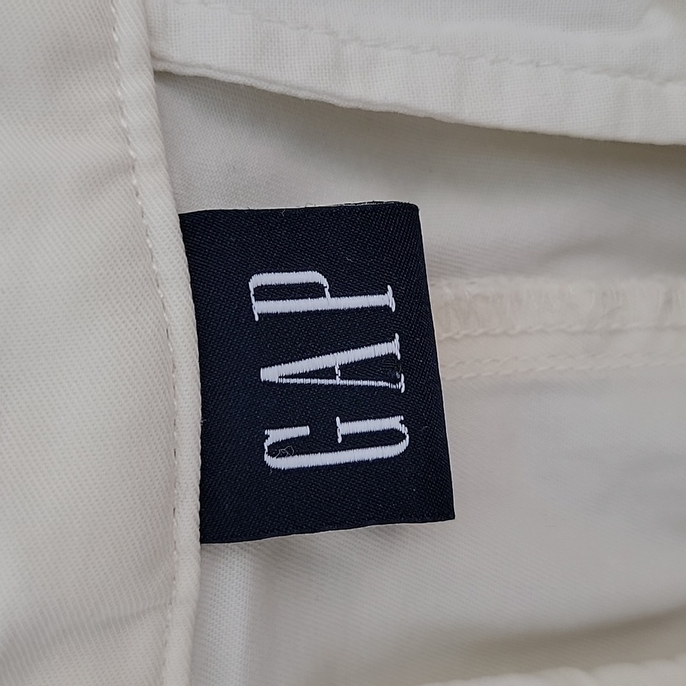 GAP High-Rise Pleated Wide-Leg Khaki Pants Sz 10 Color is New Off White - Picture 5 of 13